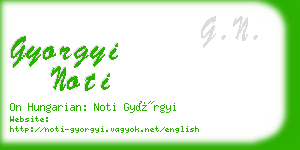 gyorgyi noti business card